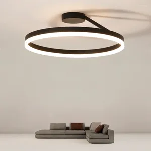 Plafondlampen moderne led cirkelvormig licht minimalistische kunstlamp master slaapkamer studeerkamer dineren wonen indoor verlichting armaturen