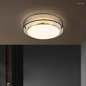 Plafonniers LED moderne lampe en cristal de luxe décoration intérieure chambre couloir luminaire créatif géométrique