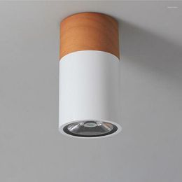 Plafondverlichting Moderne Led Downlight Chinese Creatieve Shopcase Csurface Verlichting Lampen Kast S Track Showcase Hout Spot Lamp