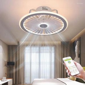 Loucles de plafond ventilateur à LED Téléténtifiance Contrôle 3Wind Speed ​​Dimmable Lampes pour le salon d'éclairage intérieur du salon Luminiare