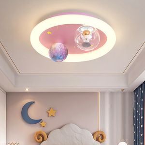 Plafondlampen moderne led voor babykamer jongens meisjes slaapkamer cartoon aardlamp kinderen roomceiling