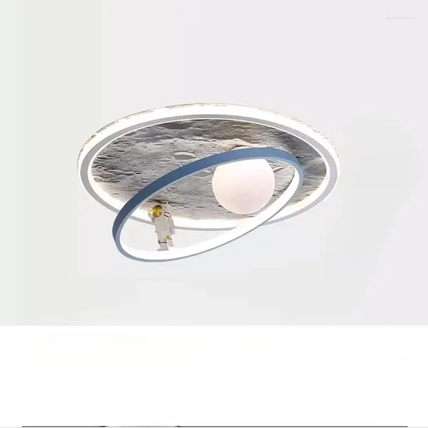 Plafonniers LED modernes pour chambres d'enfants crèches chambres de bébés garçons et filles lustre d'astronautes de l'espace extra-atmosphérique