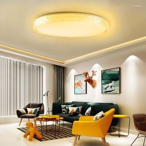 Plafondlampen moderne led -lamp 90W witte diamanten rand ronde 220V voor slaapkamer keuken woonkamer binnen huisverlichting