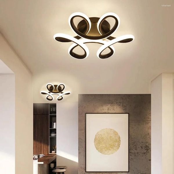 Plafonniers Lampe LED moderne Allée Lumière pour couloir Escaliers Entrée Cuisine carrée Style minimaliste Luminaires d'intérieur