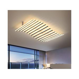 Plafondlampen moderne led lamp kroonluchter met afstandsbediening verlichting voor woonkamer keuken slaapkamer dineren huis decoratieve fixtur dhrap