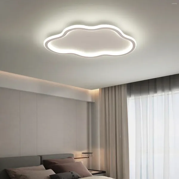 Luces de techo Lámpara LED moderna Creativa Nube blanca Dormitorio Iluminación Dibujos animados Habitación para niños Niño Leer Estudio Decoración del hogar Luz