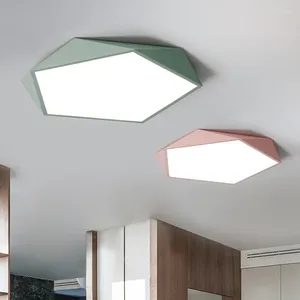 Plafondverlichting Moderne LED-lamp Geometrisch Veelhoek Ijzer Metaal PVC Binnenverlichting Slaapkamer Eetkamer Decoratie Lichtarmatuur AC110-265V