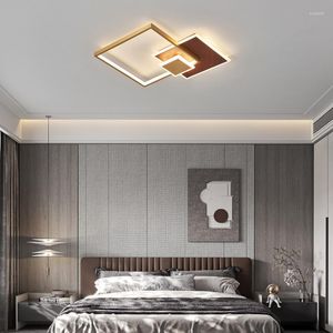 Plafonniers Moderne Led Lampe Feuilles Verlichting Plafond Chambre Décoration Tissu Salle À Manger Lumière