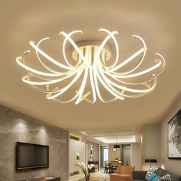 Plafondlampen moderne led -lamp verlichtingsarmaturen voor woonkamer thuis decor slaapkamer met afstandsbediening dimable luster