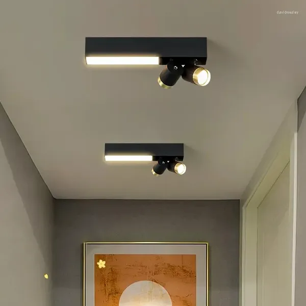 Plafonniers Lampe LED moderne Projecteurs minimalistes intérieur pour chambre étude salle à manger décor couloir balcon
