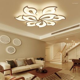 Plafondlampen moderne led -lamp eenvoudig en licht luxe woonkamer slaapkamer dineren acryl ijzeren kunst indoor huishouden