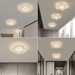 Plafonniers Moderne LED Lumière Pour Chambre Couloir Couloir Entrée Vestiaire Balcon Intérieur Acrylique Éclairage Fuxture Lustre