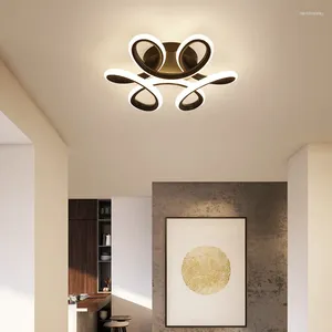 Plafonniers LED moderne lumière nordique éclairage intérieur salon chambre porche décor anneau cuisine fleur couloir luminaire lampes