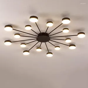 Plafondlampen modern led licht eenvoudig elegant voor woonkamer slaapkamer keuken decoratie verlichting armatuur goud zwart