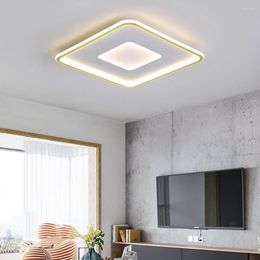 Luces de techo Lámpara de panel cuadrado de luz LED moderna Estudio interior Dormitorio Decoración para sala de estar Lámparas de iluminación 220V 110V
