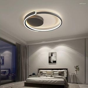 Plafond Loues LED modernes Light Square Round Chandeliers pour chambre à coucher de salon