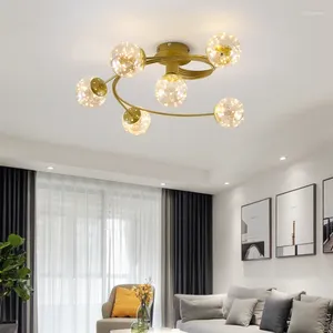 Plafonniers modernes LED Living Dining Room chambre étude des lustres de lustre dimmables Alexa Ring Light Home Deco Lighting Lampe
