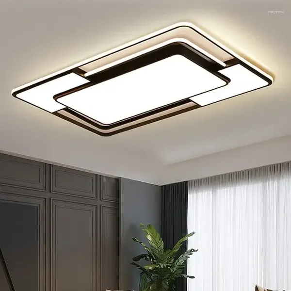 Plafonniers LED moderne lampe de salon chambre cuisine maison décor intérieur lustres carré dimmable Lampara Techo
