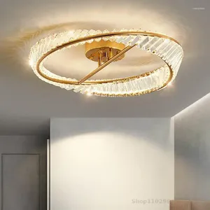 Plafoniere moderne a LED in cristallo di lusso per soggiorno, camera da letto, cucina, decorazione, lampadari, lampade per interni