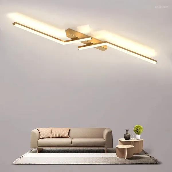 Plafonniers LED moderne de luxe télécommande lampe pour salon salle à manger chambre étude maison-appareil décoration éclairage