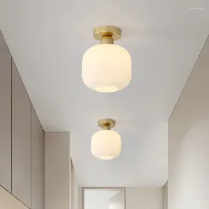 Plafonniers LED moderne lait blanc lumière pour salon cuisine chambre couloir entrée étude ton simple éclairage intérieur