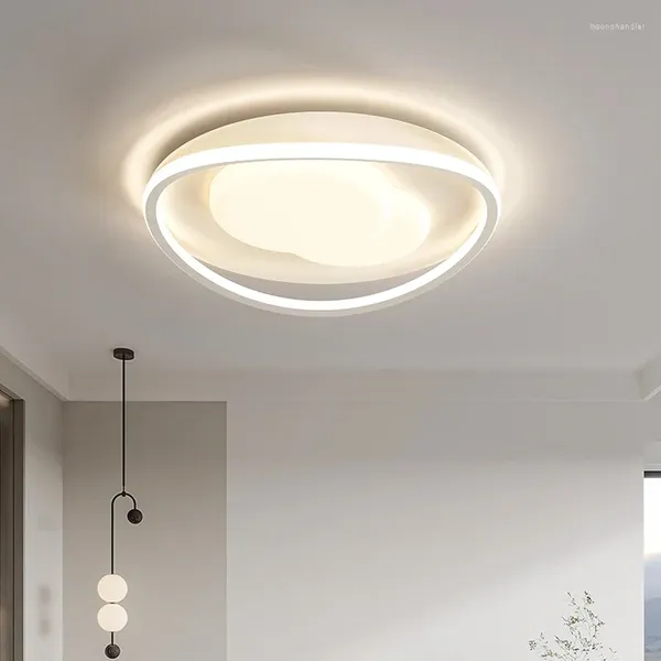 Plafonniers LED modernes Style minimaliste nordique lampe à panneau rond pour salon chambre luminaires d'intérieur