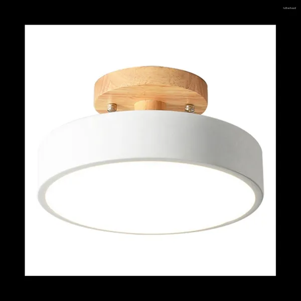 Plafonniers LED moderne nordique bois luminaire intérieur luminaire cuisine salon chambre salle de bain blanc