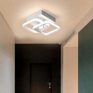 Plafondverlichting Moderne LED-inbouwlamp Witte acryllamp met 3 steunstangen Vierkant Eenvoudige binnenslaapkamerverlichting Home Decor