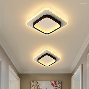 Plafondlampen moderne led vierkant ronde licht binnen glans voor woonkamer eetkamer slaapkamer decor gang gang hal lamp huis