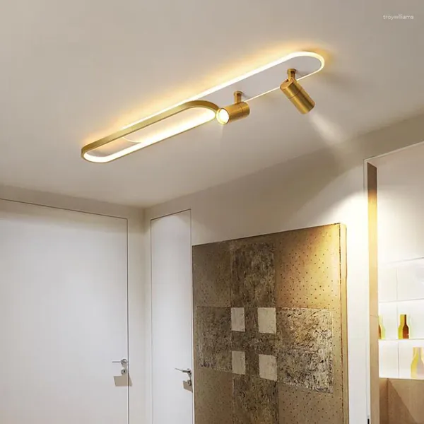 Plafonniers LED modernes avec spot lampe d'intérieur pour chambre chevet allée couloir vestiaire entrée