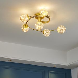 Plafonniers modernes salon chambre lampe simple filet rouge 2021 maître lumière lustre de luxe atmosphérique