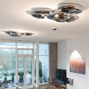 Plafondlampen moderne woonkamer chroom kunstlamp thuis decor slaapkamer kroonluchter verlichting villa lobby luxe armaturen luminaria