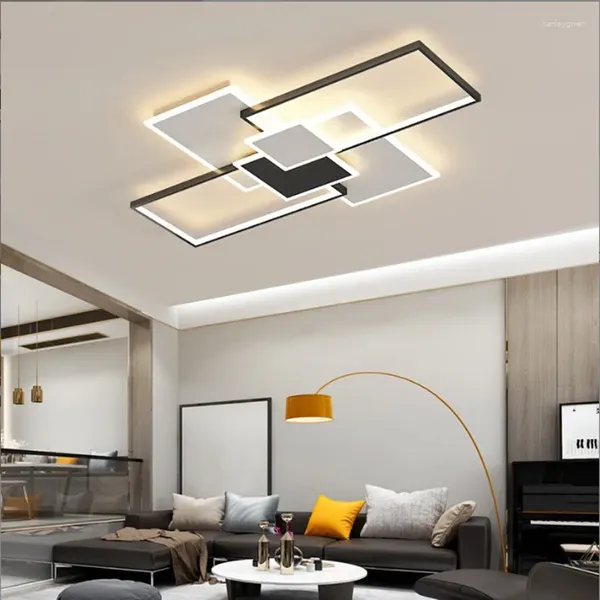 Luces de techo Lámpara de sala de estar moderna Moda Hogar Inteligente LED Dormitorio Estudio Araña Comedor Lámparas de decoración de interiores