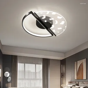 Louleurs de plafond lampe à LED de luxe moderne pour chambre à coucher salon intérieur Éclairage dalmable Drop Feather acrylique Fixture