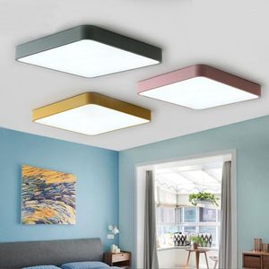 Plafondverlichting Modern minimalistisch LED-licht Eenvoudig oppervlak Ingebouwde afstandsbediening Dimlamp Keuken Woonkamer Slaapkamer Stud