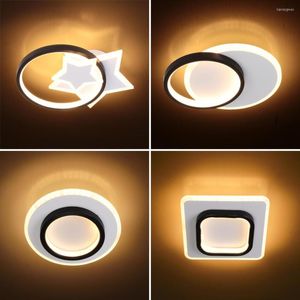 Plafondlampen moderne Noordse LED -gangpadlamp voor garderoere balkon foyer verlichting Acryl Decor Home Lustering Luminaire