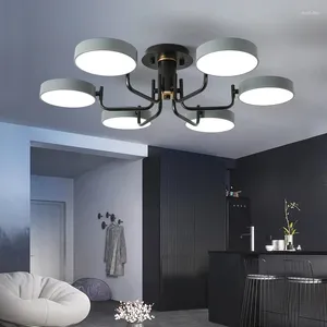 Luces de techo Estrellas LED nórdicas modernas para sala de estar Dormitorio Hardware Soporte Lámparas de diseño para el hogar Accesorios de cocina