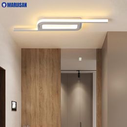 Luces de techo Luz LED minimalista nórdica moderna para sala de estar, estudio, dormitorio, vestíbulo, armario, lámpara cálida para el hogar