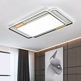 Luces de techo Control remoto moderno Decoración de sala de estar ultra delgada Luz cuadrada LED para lámpara montada en el vestíbulo