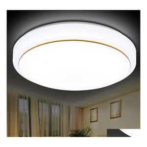 Plafondlampen moderne ronde LED -lichtdia21cm 6w energiebesparing kamer woonkamer thuis gang verlichting witte druppel levering indoor dhjba