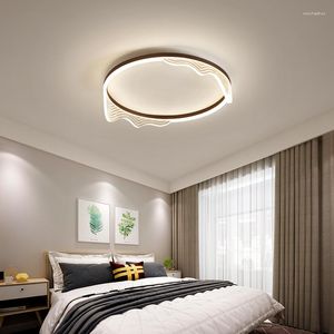 Plafondlampen moderne ronde led gemonteerde lamp met afstandsbediening acrylcirkel hangende verlichting voor levende eetkamer slaapkamer foyer