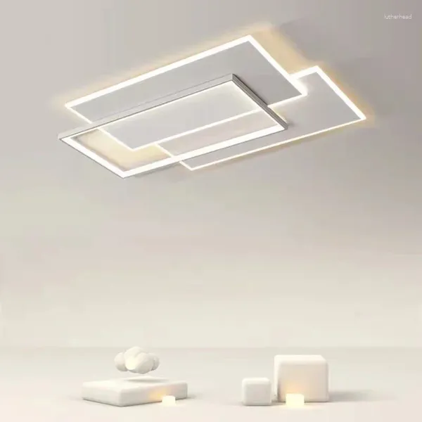 Plafonniers modernes simples lampe à LED allée lustre pour salon salle à manger étude chambre décoration de la maison luminaire intérieur