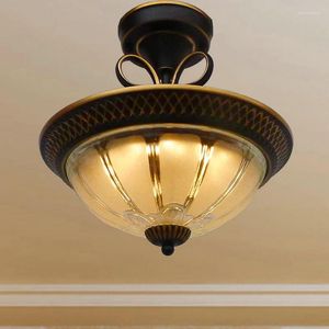 Plafonniers modernes simples salon léger couloir rétro couloir LED Decorative Luxury Round Chandelier