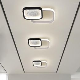 Plafonniers Moderne Simple Carré Rond Allée Lampes Pour Entrée Chambre Vestiaire Porche Couloir Intérieur LED Éclairage Maison Déco Lumière