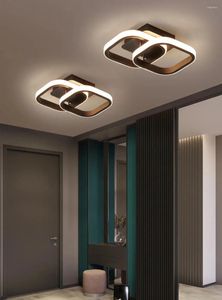 Plafondlampen modern klein led licht binnen verlichting armatuur 2 ring creatief ontwerp gang balkon balkon kantoor kantoor