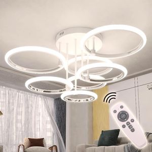 Ceiling Lights Modern Smart LED Remote Control Stepless Dimming Fixtures Lamp Indoor Lighting For Living Dining Room