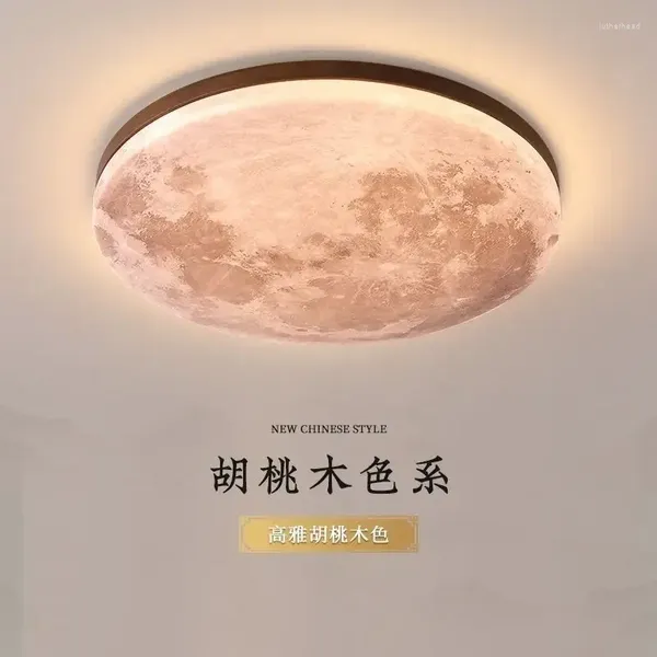 Luces de techo luna e lámpara creativa nórdica y acogedora sala de dormitorio de dormitorio japonés balcón pasillo