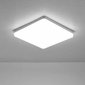 Plafonniers Morden LEDs Lumière Montage Encastré 18W 24W 36W 48W Lampe Carrée Pour Cuisine Chambre Couloir Chaud / Blanc