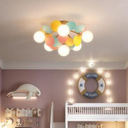 Plafondlampen Multicolor Art Tree Kinderkamer LED LAMP CREATIEVE PRINSESS SLAAPKAMER VERLICHTING
