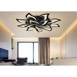 Plafondlampen Nieuw Ijzer Acryl Led Bloemblaadje Plafondlamp Woonkamer Studeerkamer Keuken Huishoudelijke Verlichting Moderne Verlichting Drop Leveren Dhumh